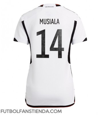 Alemania Jamal Musiala #14 Primera Equipación Mujer Mundial 2022 Manga Corta